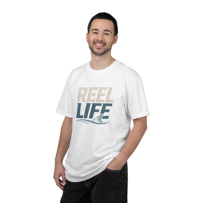 Reel Life Fishing T‑Shirt — Vintage Coastal Angler Tee