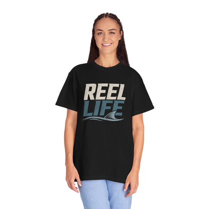 Reel Life Fishing T‑Shirt — Vintage Coastal Angler Tee