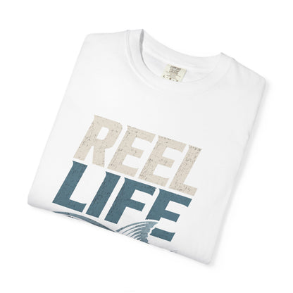 Reel Life Fishing T‑Shirt — Vintage Coastal Angler Tee