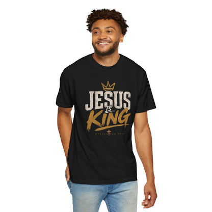 Jesus Is King Christian T-Shirt — Faith Crown Graphic Tee