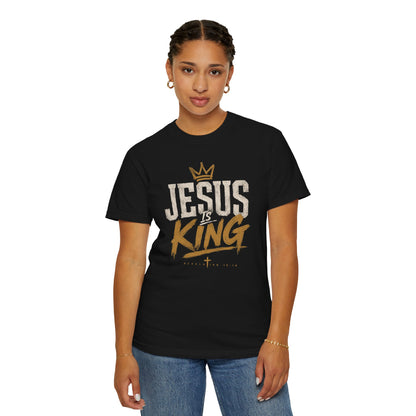 Jesus Is King Christian T-Shirt — Faith Crown Graphic Tee