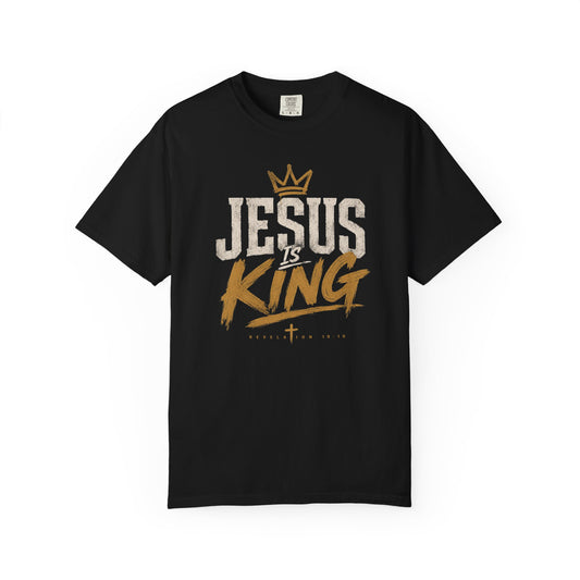 Jesus Is King Christian T-Shirt — Faith Crown Graphic Tee