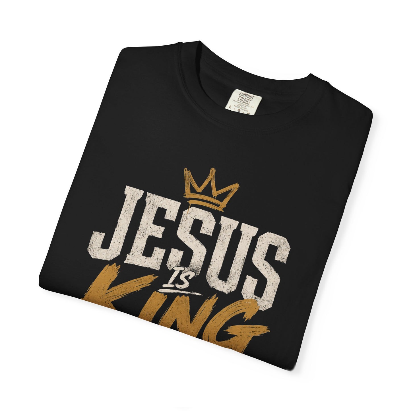 Jesus Is King Christian T-Shirt — Faith Crown Graphic Tee