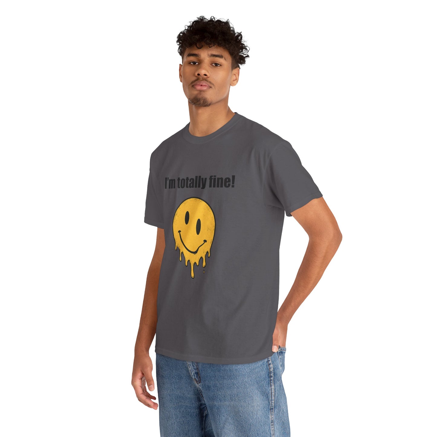 I’m Totally Fine Melting Smiley T-Shirt