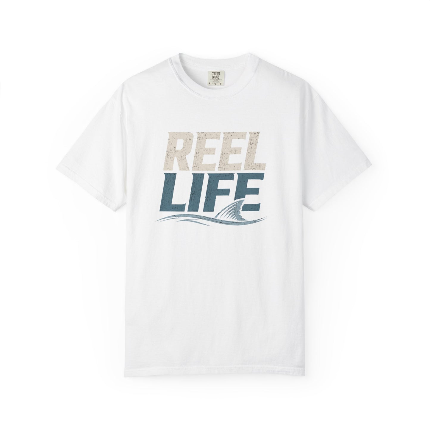 Reel Life Fishing T‑Shirt — Vintage Coastal Angler Tee